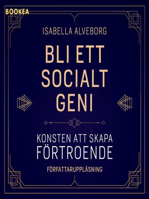 cover image of Bli ett socialt geni